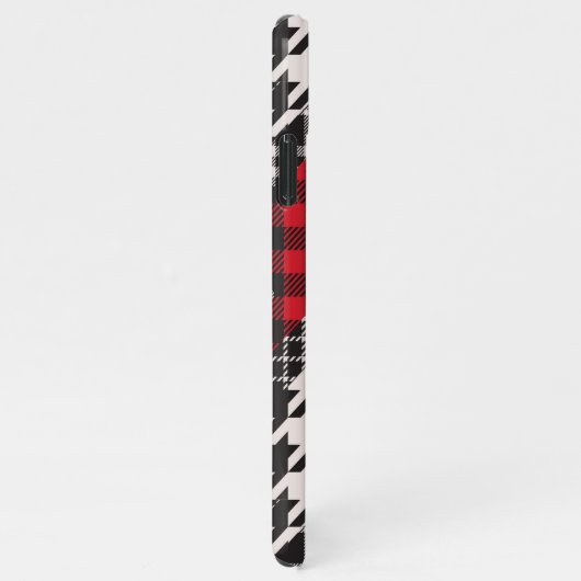 Houndstooth Pset Patroonpatrooncollage iPhone Hoesje (Rechterkant)