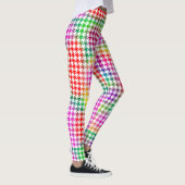 Houndstooth Psychedelic Pattern Leggings (Rechts)