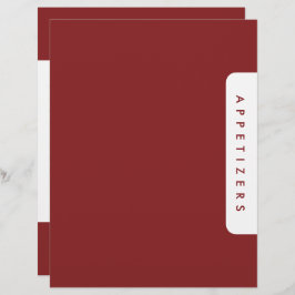 Houndstooth recept verdeler / voorgerechten / aang