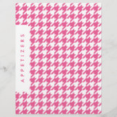 Houndstooth Receptenverdeler/Appetizers/Douane (Achterkant)