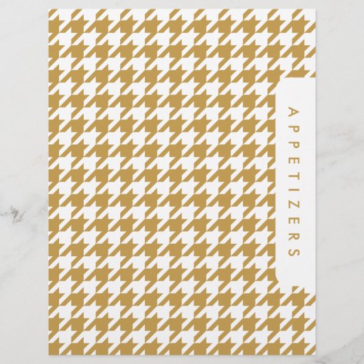 Houndstooth Receptenverdeler/Appetizers/Douane (Voorkant)