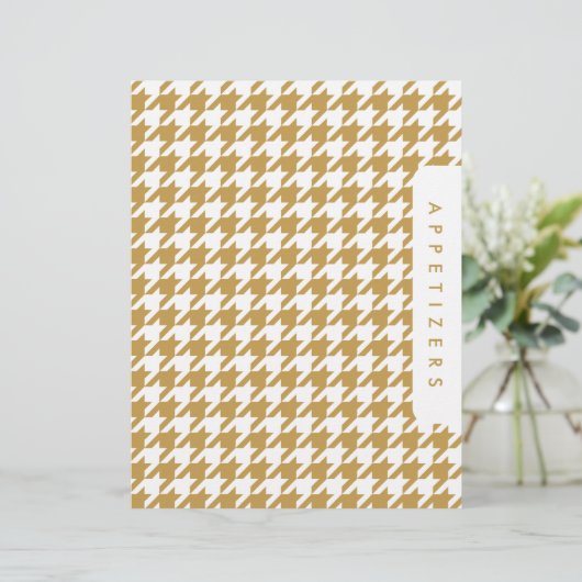 Houndstooth Receptenverdeler/Appetizers/Douane (Staand voorkant)