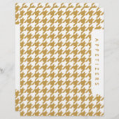 Houndstooth Receptenverdeler/Appetizers/Douane (Voorkant / Achterkant)