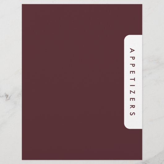 Houndstooth Receptenverdeler/Appetizers/Douane (Voorkant)