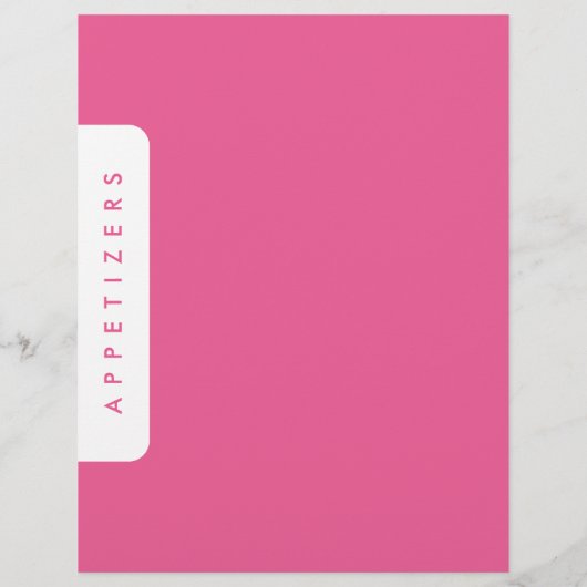 Houndstooth Receptenverdeler/Appetizers/Douane (Achterkant)