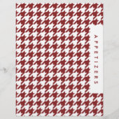 Houndstooth Receptenverdeler/Appetizers/Douane (Voorkant)