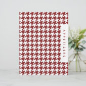 Houndstooth Receptenverdeler/Appetizers/Douane (Staand voorkant)