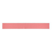 Houndstooth Red Grosgrain Lint (Voorkant)