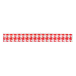 Houndstooth Red Grosgrain Lint
