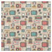 Houndstooth retro nostalgie jukebox stof (Swatch)