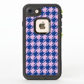 Houndstooth Roze + Blauw Patroon (Achterkant)
