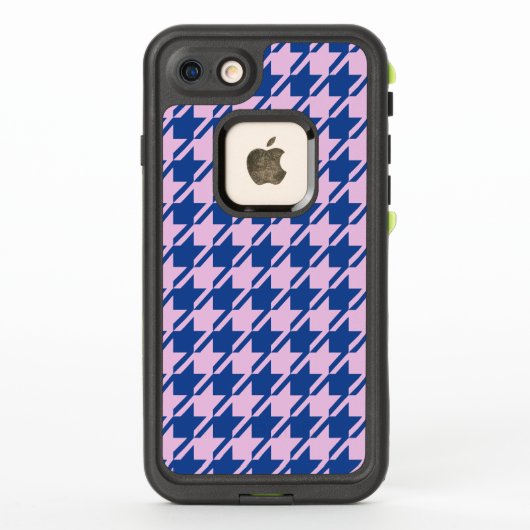 Houndstooth Roze + Blauw Patroon (Achterkant)