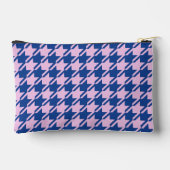 Houndstooth Roze + Blauw Patroon Etui (Achterkant)
