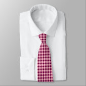 Houndstooth-roze tinten stropdas (Gebonden)