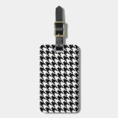 houndstooth ruitpatroon bagagelabel (Voorkant verticaal)