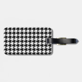 houndstooth ruitpatroon bagagelabel (Achterkant horizontaal)
