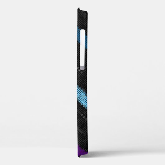 Houndstooth: ruwe canvas imitatie. Case-Mate iPhone case (Achterkant / Links)