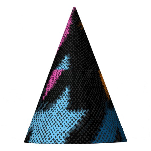 Houndstooth: ruwe canvas imitatie. feesthoedjes (Voorkant)
