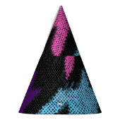 Houndstooth: ruwe canvas imitatie. feesthoedjes (Links)