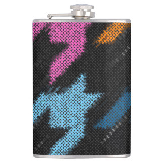 Houndstooth: ruwe canvas imitatie. heupfles