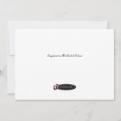 Houndstooth & Silver Design Vrijgezellenfeest nodi Kaart (Achterkant)