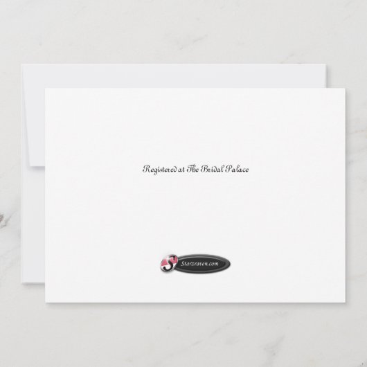 Houndstooth & Silver Design Vrijgezellenfeest nodi Kaart (Achterkant)