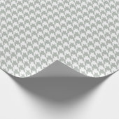 Houndstooth Silver Grey Wrapping Paper Cadeaupapier (Hoek)