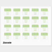 Houndstooth sparen de Stickers van de Datum, Groen (Vel)