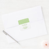 Houndstooth sparen de Stickers van de Datum, Groen (Envelop)