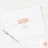 Houndstooth sparen de Stickers van de Datum, Oranj (Envelop)