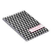 Houndstooth Spiral - Aangepast notebook Notitieboek (Rechterzijde)