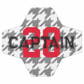 Houndstooth Sports Team Captain Nummer Jaar Voetbal (Enkel)
