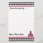 Houndstooth Stationery Briefpapier (Voorkant)