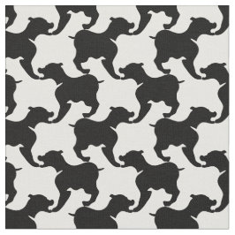 Houndstooth Style Tesselation zwart Hondenweefsel Stof