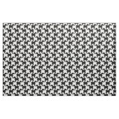 Houndstooth Style Tesselation zwart Hondenweefsel Stof (Fat Quarter)