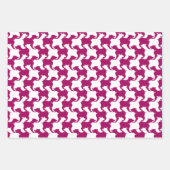 Houndstooth Style Tesselehond Kies kleur Inpakpapier Vel (Voorkant)