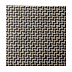 Houndstooth Tan en Black Tegeltje