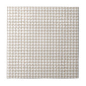 Houndstooth Tan en White Tegeltje (Voorkant)