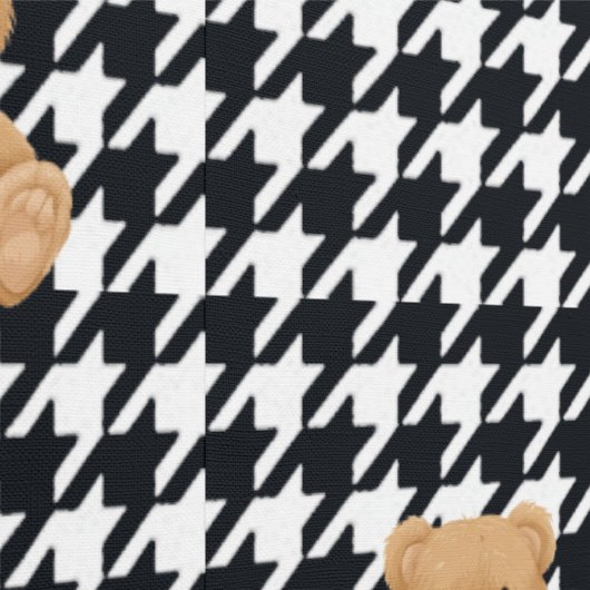 Houndstooth Teddy Home, Behang (Zoom)