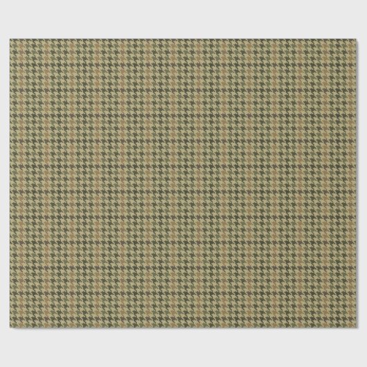 Houndstooth Tweed Cadeaupapier (Vlak)