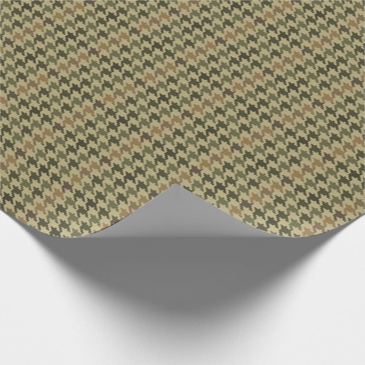 Houndstooth Tweed Cadeaupapier (Hoek)