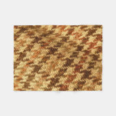 Houndstooth Tweed Pattern Blanket Fleece Deken (Voorkant (Horizontaal))