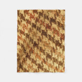 Houndstooth Tweed Pattern Blanket Fleece Deken (Voorkant)