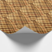 Houndstooth Tweed Wrapping Paper Cadeaupapier (Hoek)