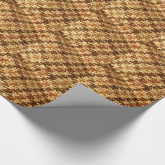 Houndstooth Tweed Wrapping Paper Cadeaupapier (Hoek)