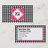 Houndstooth-Visitekaartje Visitekaartje (Voorkant / Achterkant)