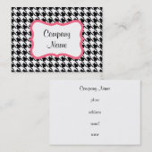Houndstooth-Visitekaartje Visitekaartje (Voorkant / Achterkant)