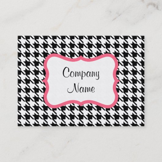 Houndstooth-Visitekaartje Visitekaartje (Voorkant)