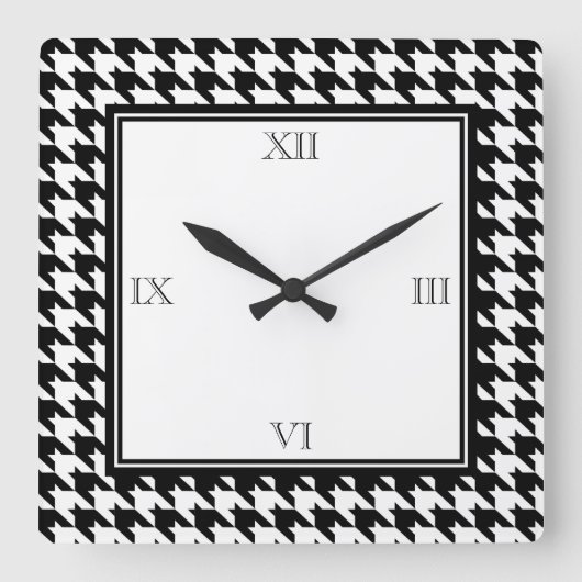 Houndstooth Wall klok (Voorkant)