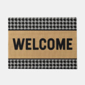 Houndstooth Welkom Deurmat (Voorkant)